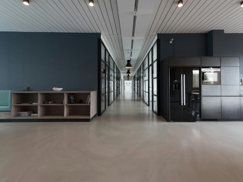 Open office interior after a build-out